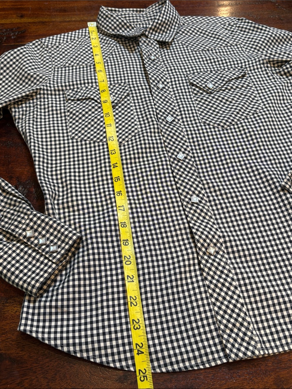 Ralph Lauren Black and White Gingham Button-Down Shirt - Picture 14 of 15
